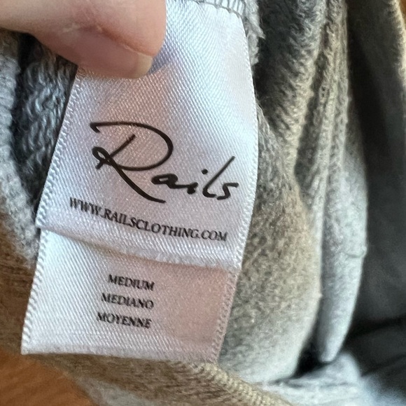 Rails “Wilson” studded Heather gray sweatshirt medium - Picture 11 of 16